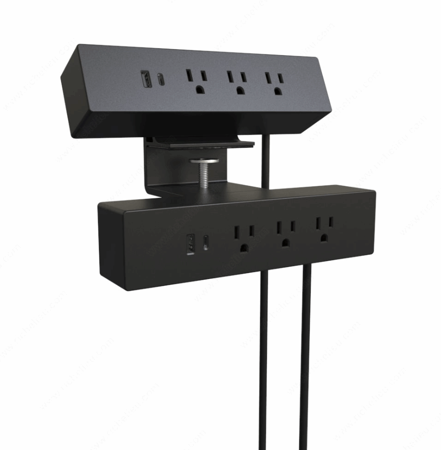 Richelieu Clamp-On Power Bar - Chairlines