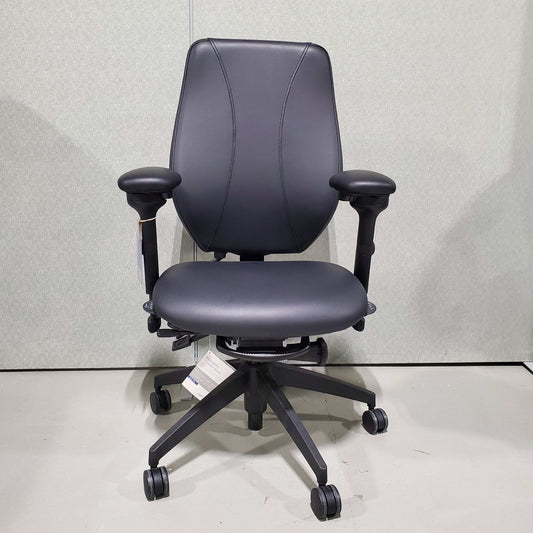 ergoCentric tCentric Upholstered Backrest Black Frame - Chairlines