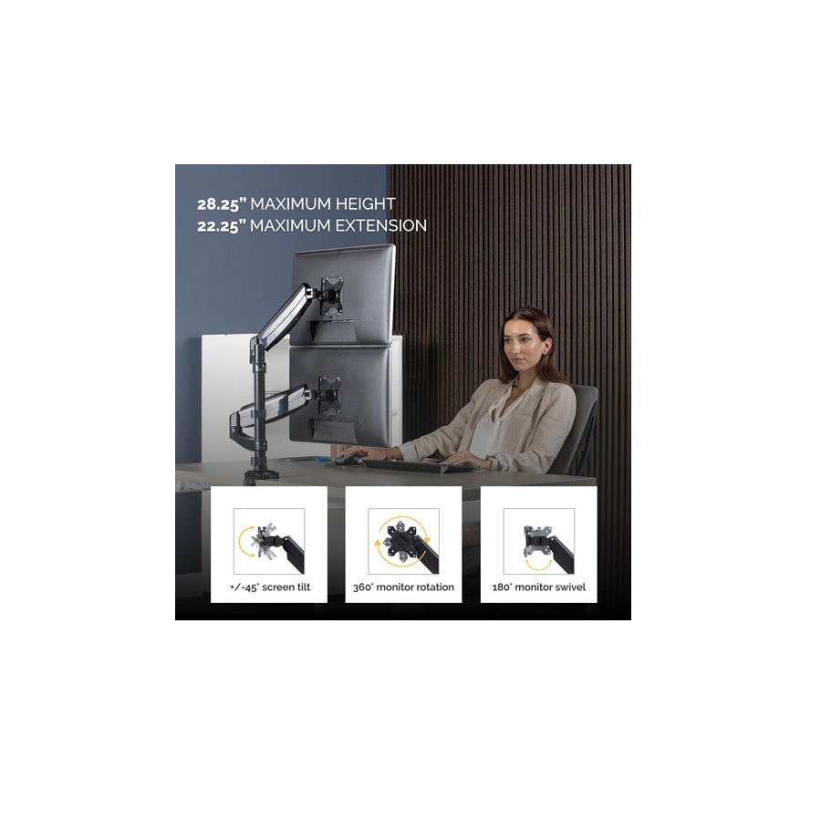 Fellowes Platinum Series Dual Stacking Monitor Arm