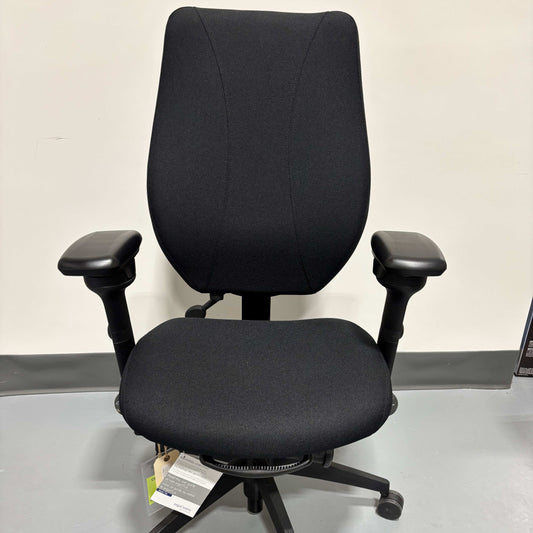 ergoCentric tCentric Upholstered Backrest Black Frame - Chairlines