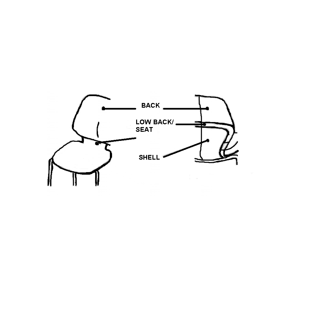 Safco Arcozi Four-Leg Stack Chair - Plastic, Armless - Chairlines