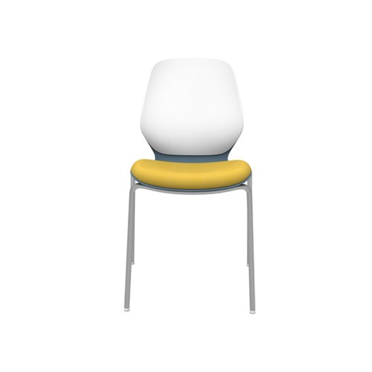 Safco Arcozi Four-Leg Stack Chair - Upholstered Seat, Armless - Chairlines