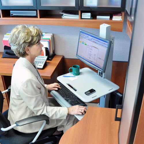 Ergotron Workfit-C, Single LD – Health Care - Chairlines