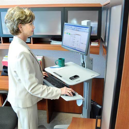 Ergotron Workfit-C, Single LD – Health Care - Chairlines