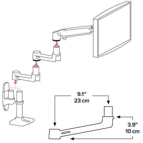 Ergotron LX Arm Extension