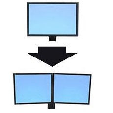 Ergotron Workfit Conversion Kit: Single HD to Dual
