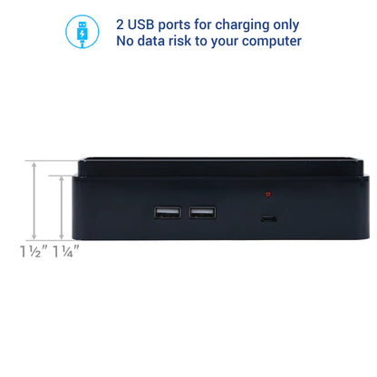 DAC MP-232 Stax Monitor Riser Block Kit with 2 USB Charging Ports