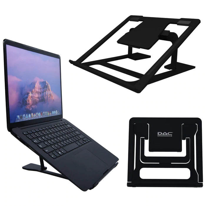 DAC MP-224 Portable Laptop Stand With 6 Height Levels, Black - Chairlines