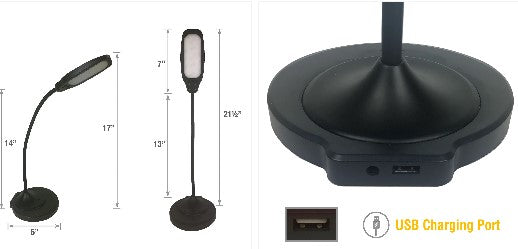 Lorell 21596 LED desk lamp