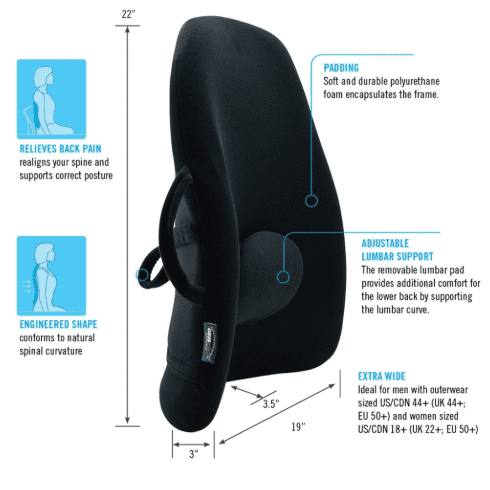 Obusforme Wide Back Support - Chairlines