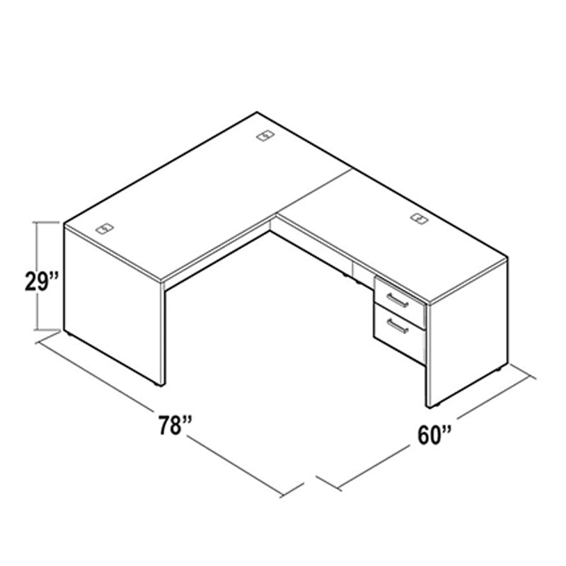 Offices to Go L-Shaped Desk MLP107