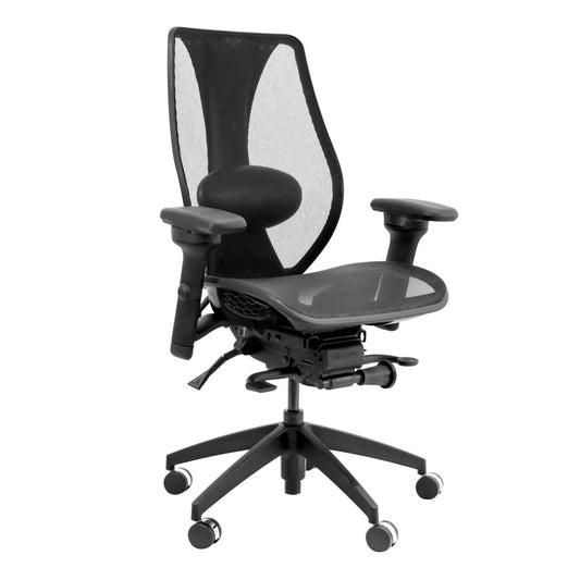 ergoCentric tCentric All Mesh Synchro Glide Black Frame - Chairlines