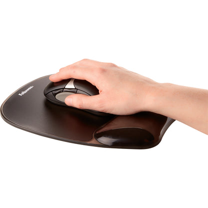 Fellowes Crystals™ Gel Mousepad Wrist Support Black