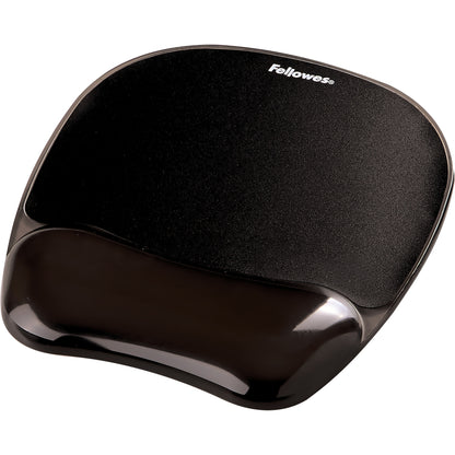 Fellowes Crystals™ Gel Mousepad Wrist Support Black