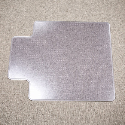 Plush Carpet Chair Mat - With Lip, 36" x 48", Clear