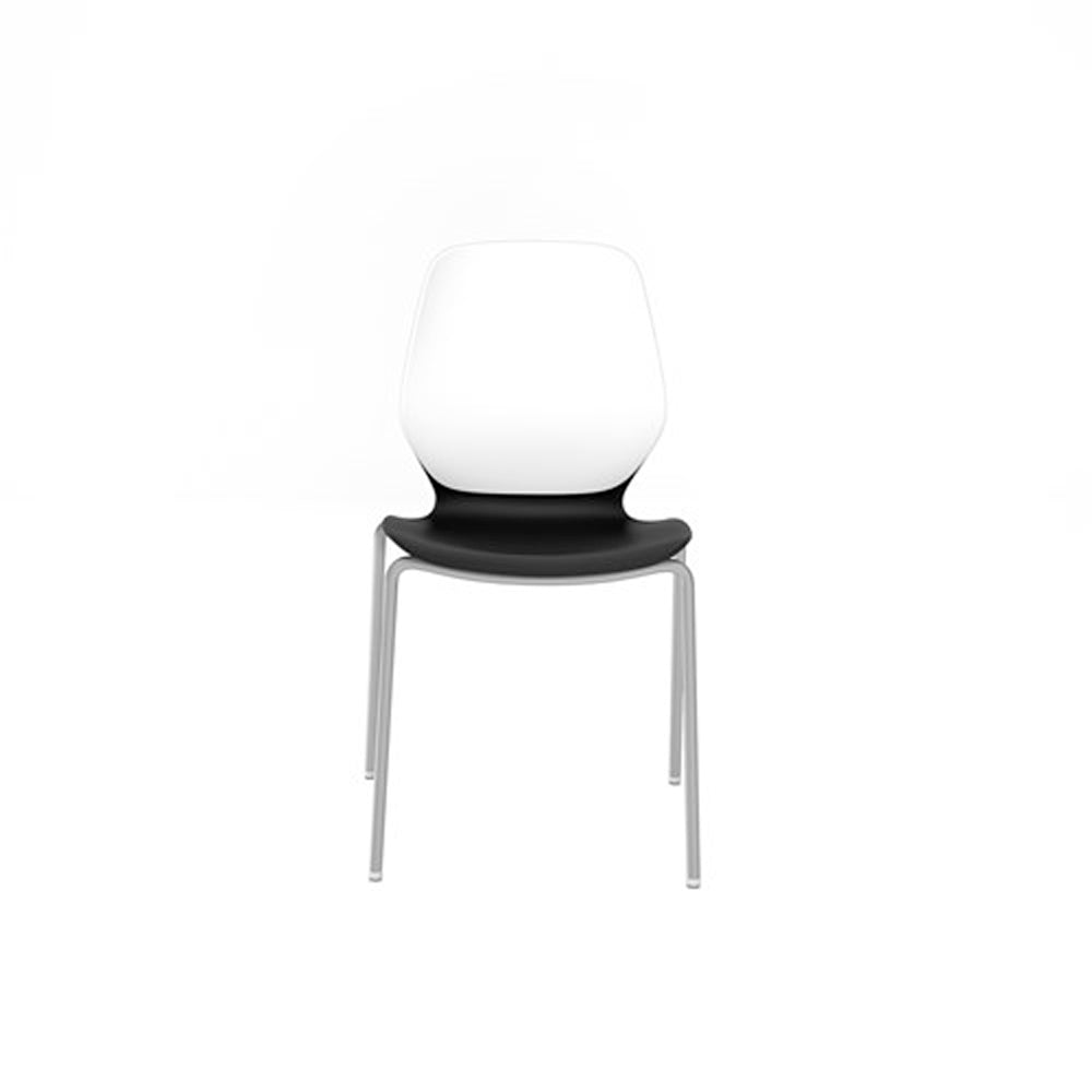 Safco Arcozi Four-Leg Stack Chair - Plastic, Armless