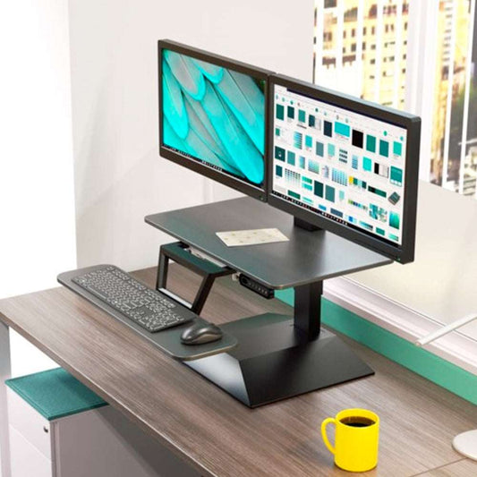 Workrite Solace Electric Standing Desk Converter - Chairlines