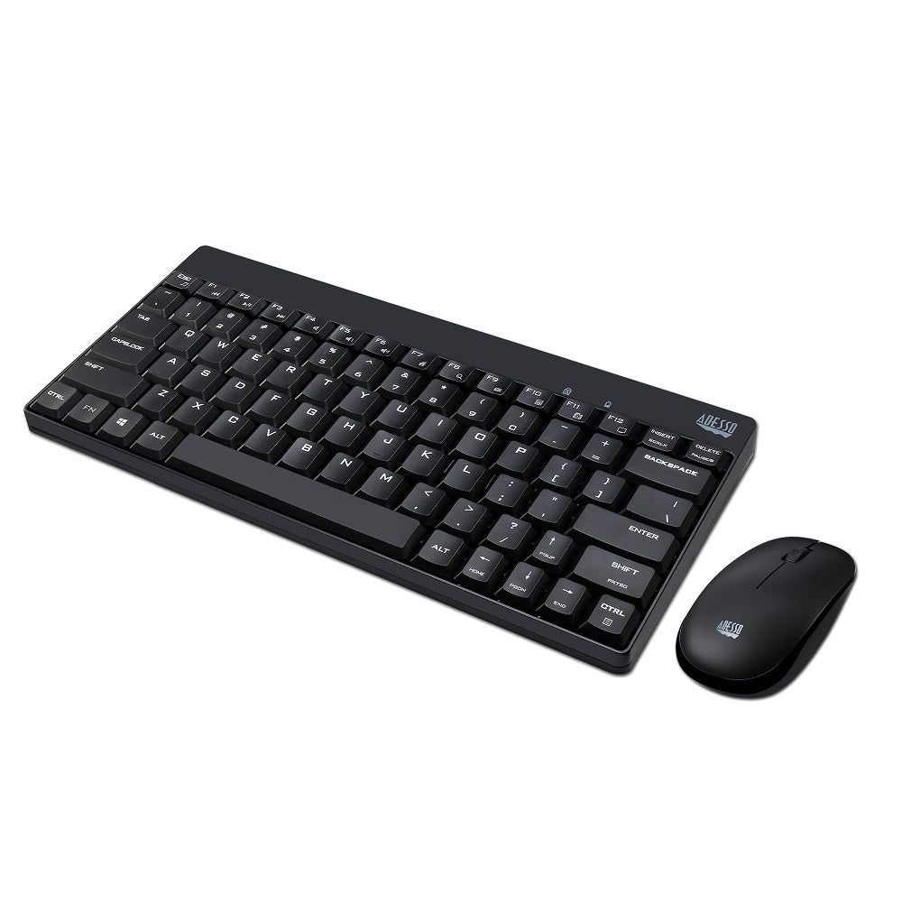 Adesso Wireless Mini Keyboard and Mouse Combo